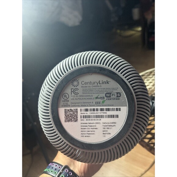 CenturyLink C4000LG Modem DSL Wifi Router w/ Power Adapter - Picture 6 of 6